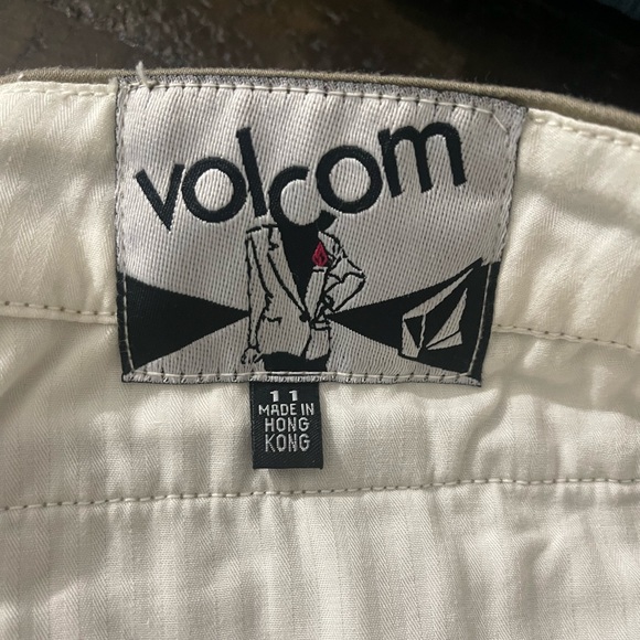 Volcon Wide Leg Olive Khaki Chino Pants Sz 11 - Picture 8 of 10